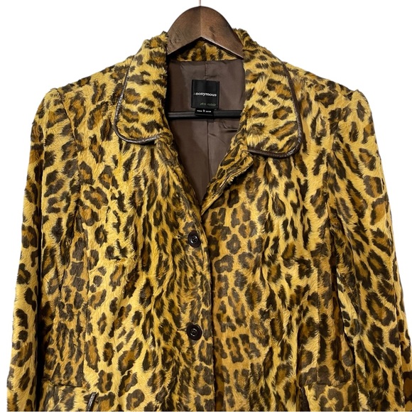 Leopard Print Women's Faux Fur Coat - Picture 8 of 8